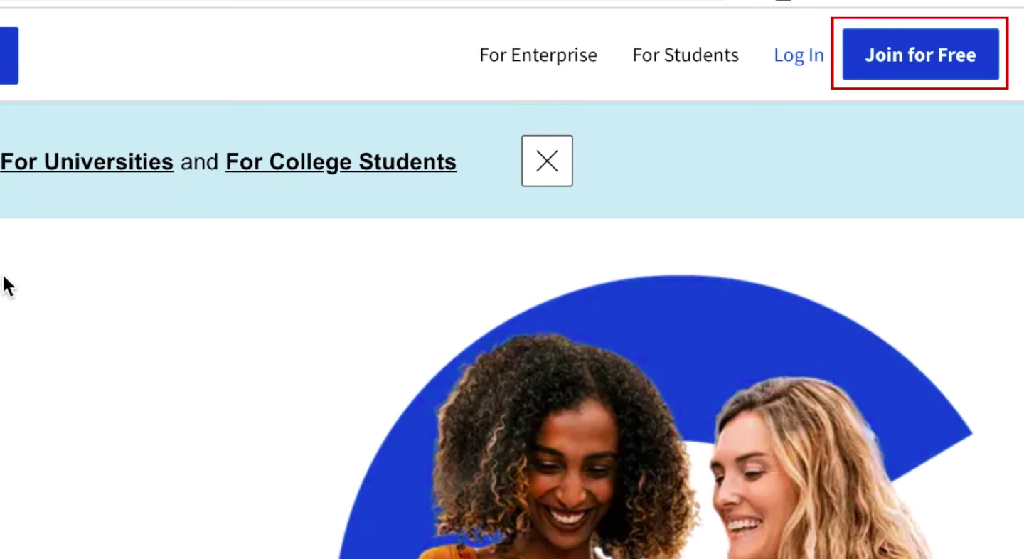 Làm sao để đăng ký Coursera online miễn phí?