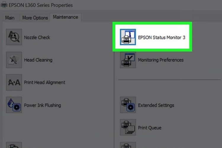 Cách kiểm tra lượng mực còn lại trong máy in (Hình 9)