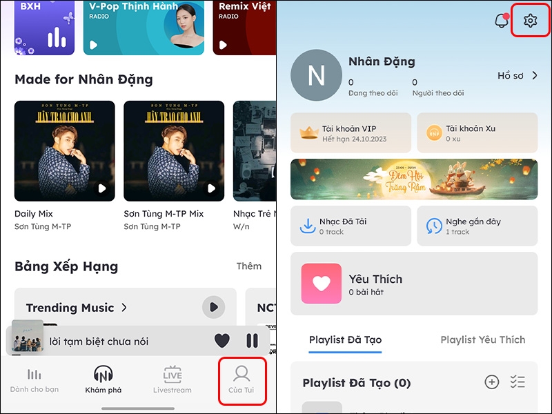 Cách cập nhật ảnh đại diện tài khoản Nhaccuatui - hình 1