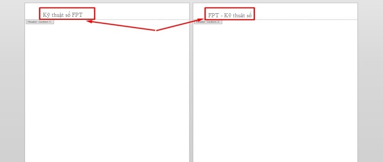 Nhập nội dung cho phần Header