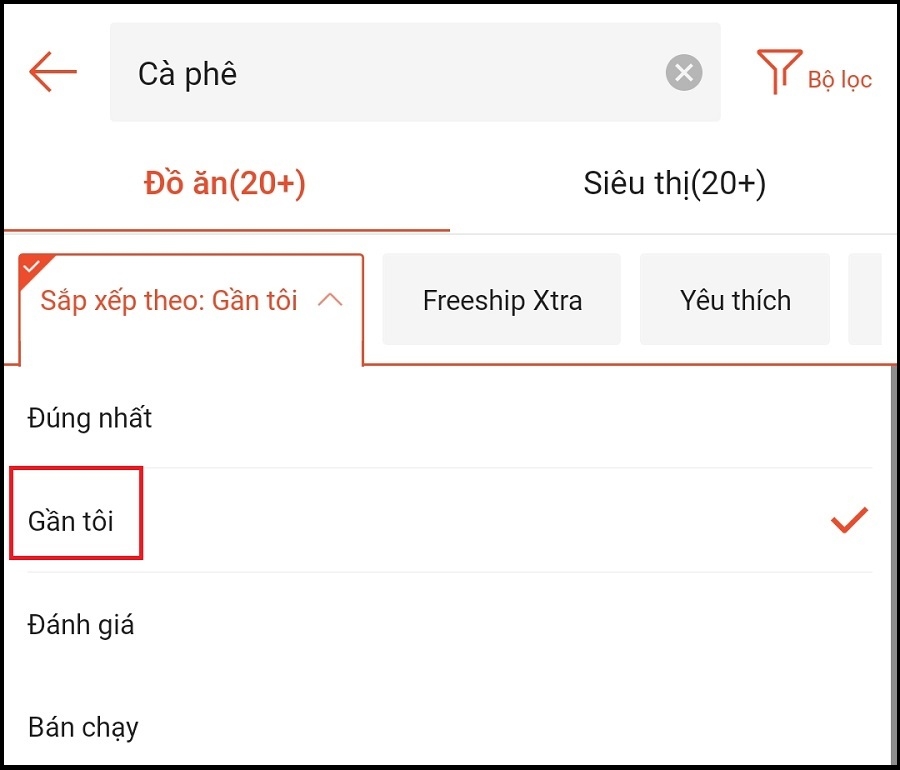 Tìm quán nước gần đây đơn giản với Shopee Food