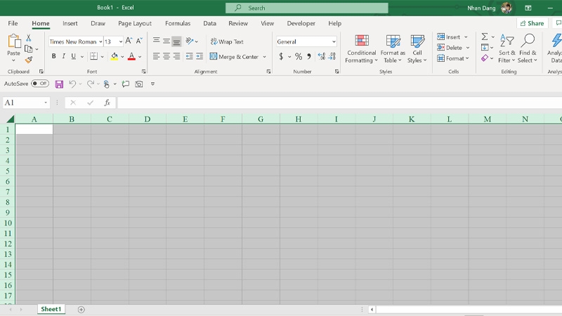 Sửa lỗi không thể chèn ô mới trong Microsoft Excel- hình 1