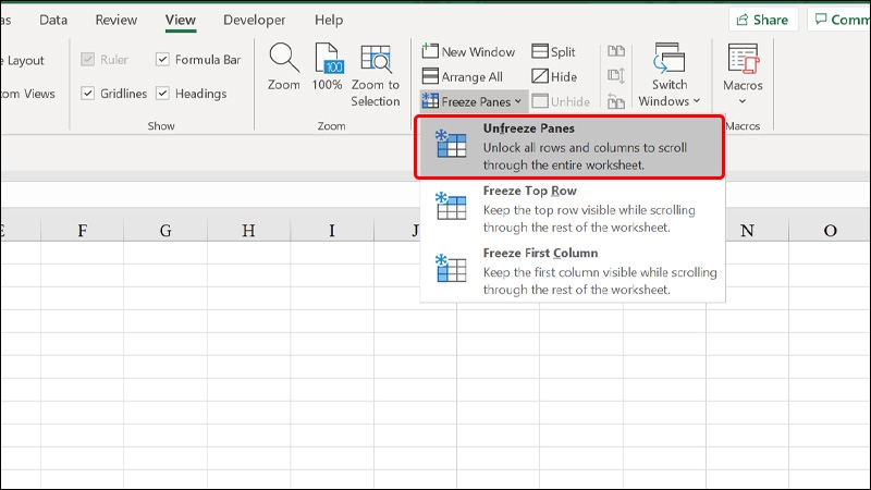 Sửa lỗi không thể chèn ô mới trong Microsoft Excel- hình 7