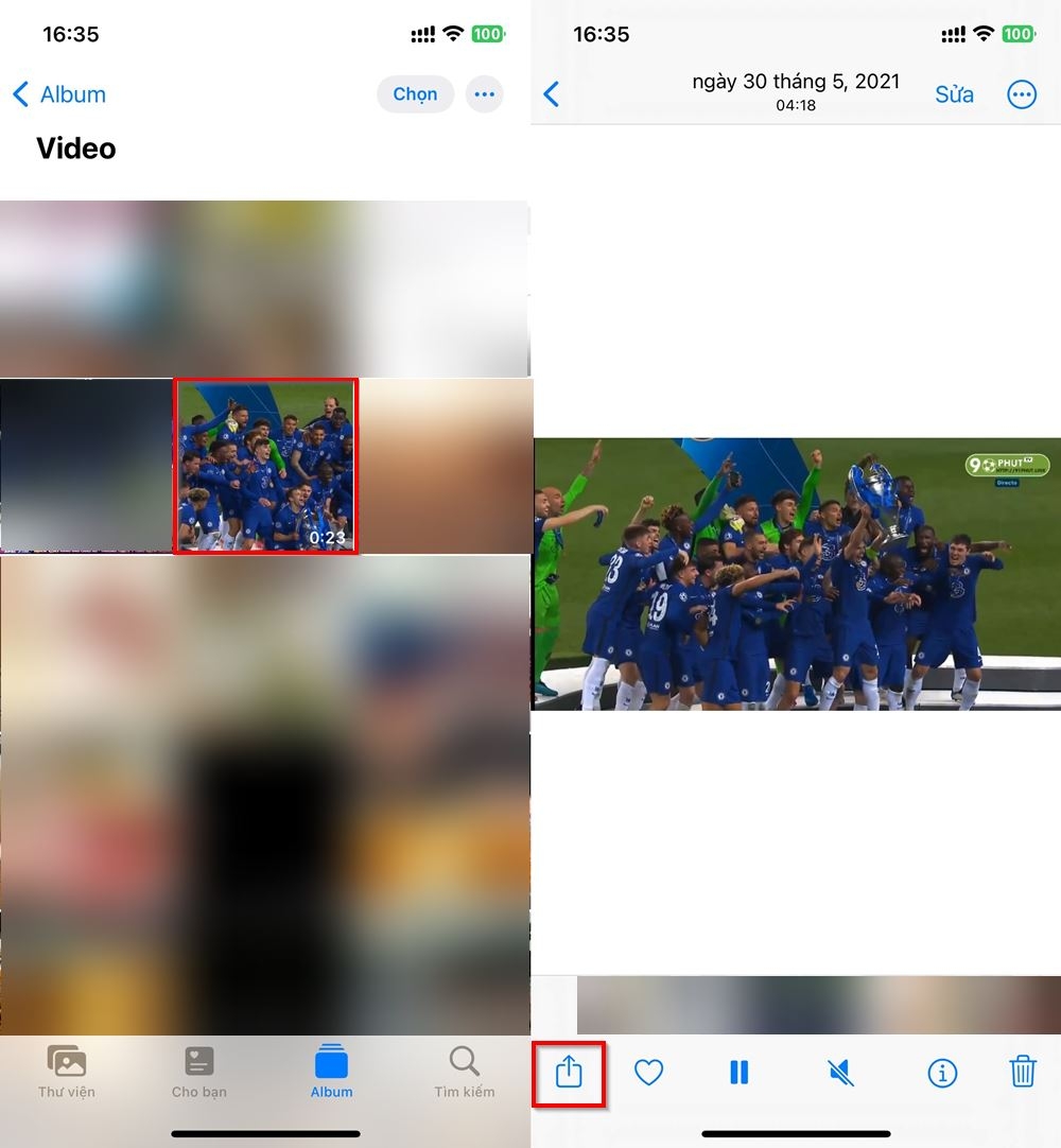 Cách gửi video dung lượng lớn trên iPhone 2