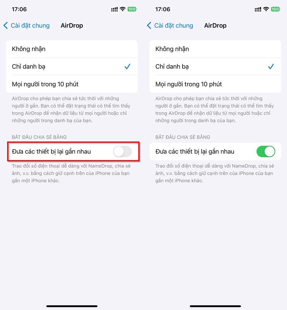 Cách sử dụng NameDrop trên iPhone chạy iOS 17 2
