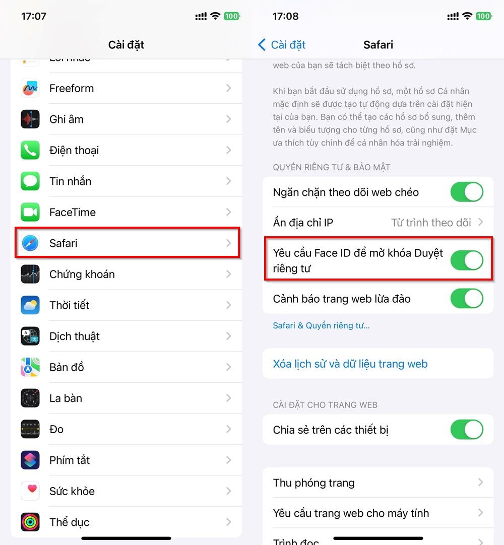 Cách khóa tab ẩn danh Safari trên iPhone chạy iOS 17 chính thức 1