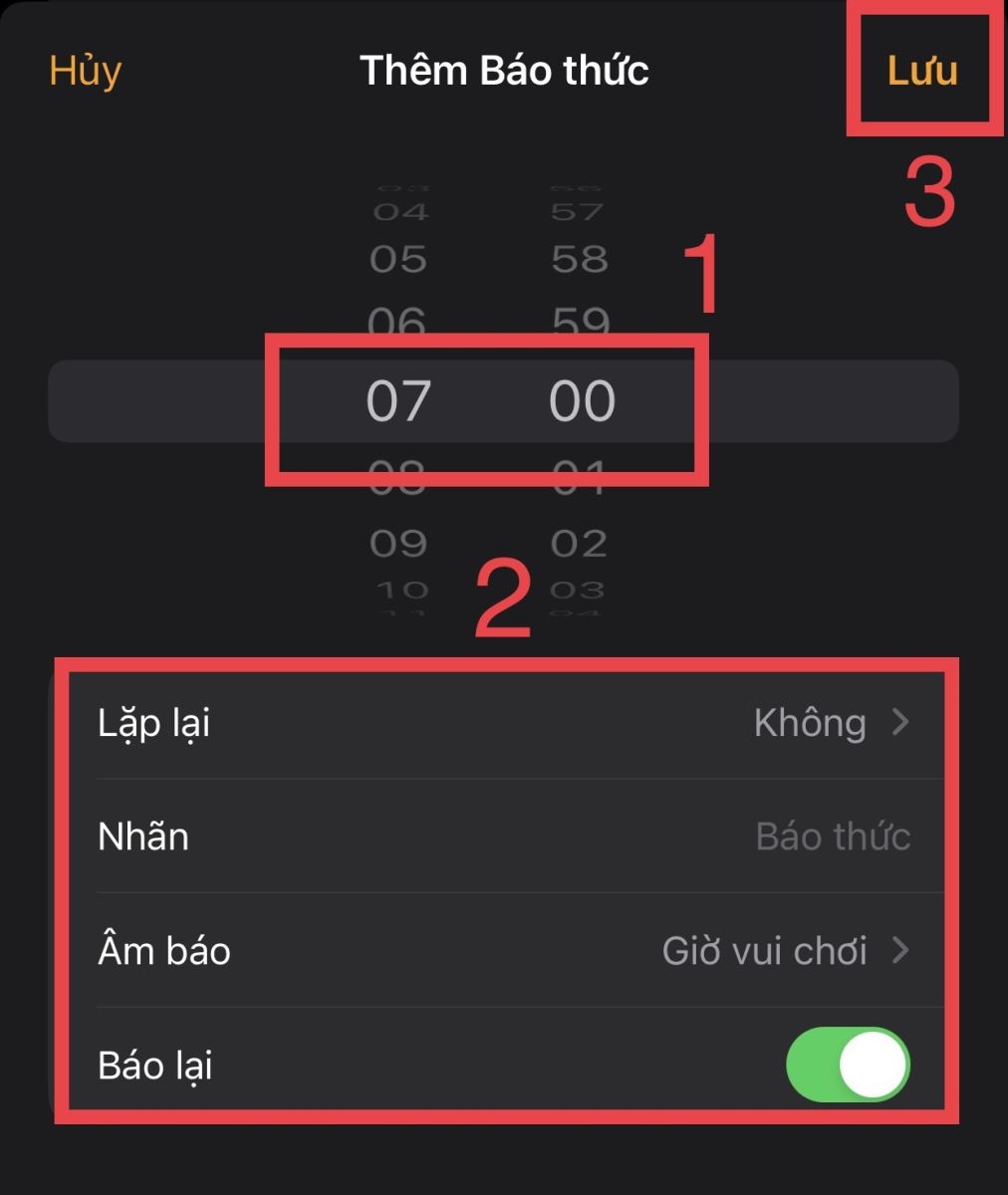cách cài báo thức trên iPhone 7