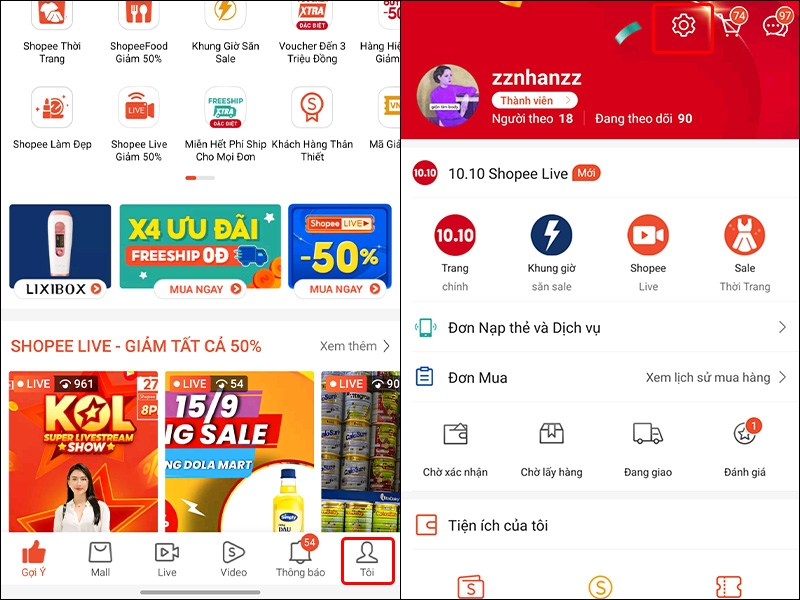 Cách chặn tin nhắn từ trang chủ Shop/trang cá nhân trên Shopee - hình 2