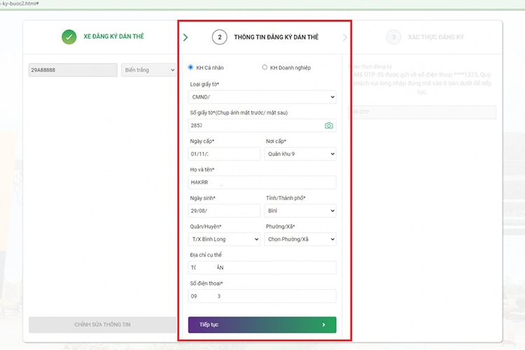 Hotline tổng đài VETC 24/7 số bao nhiêu? Hướng dẫn cách đăng ký tài khoản VETC (Hình 6)
