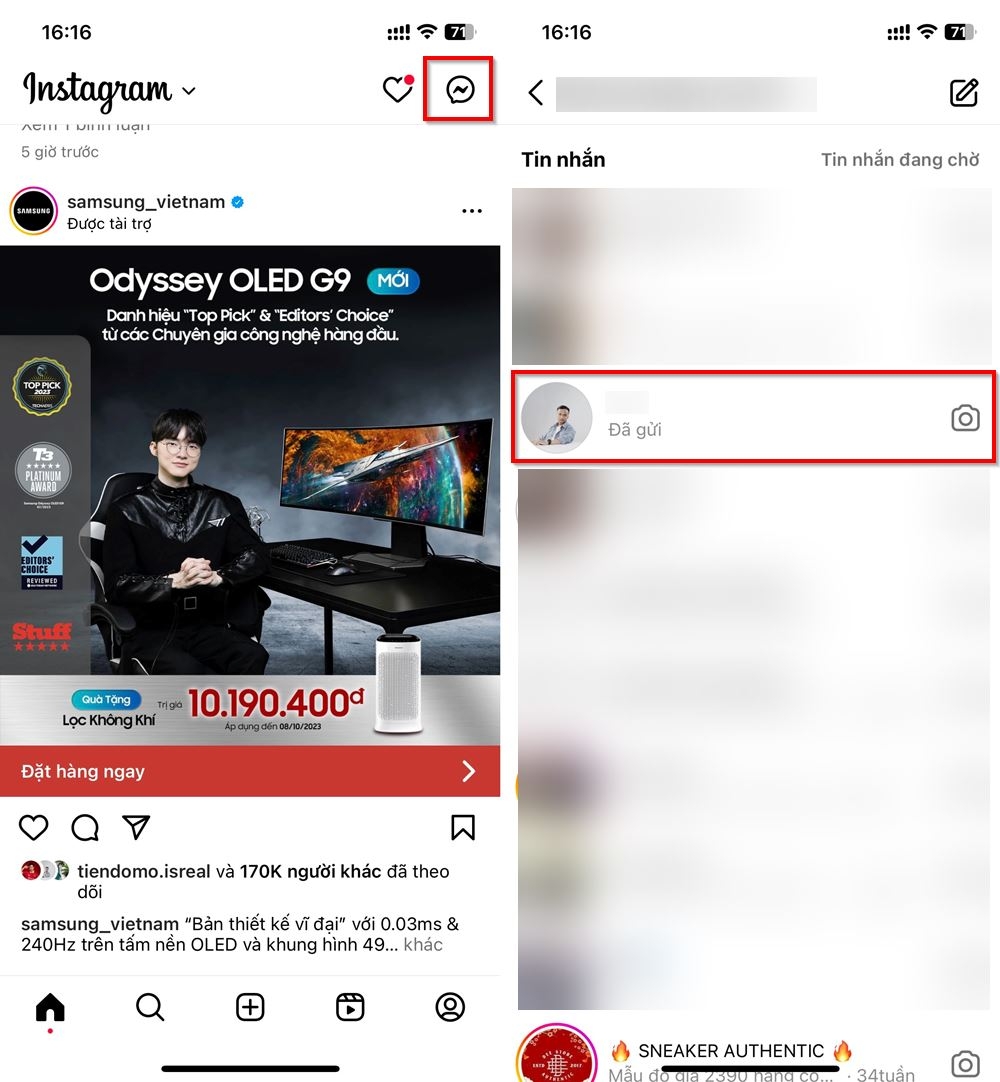 Cách tắt thông báo tin nhắn một tài khoản cụ thể trên Instagram 1