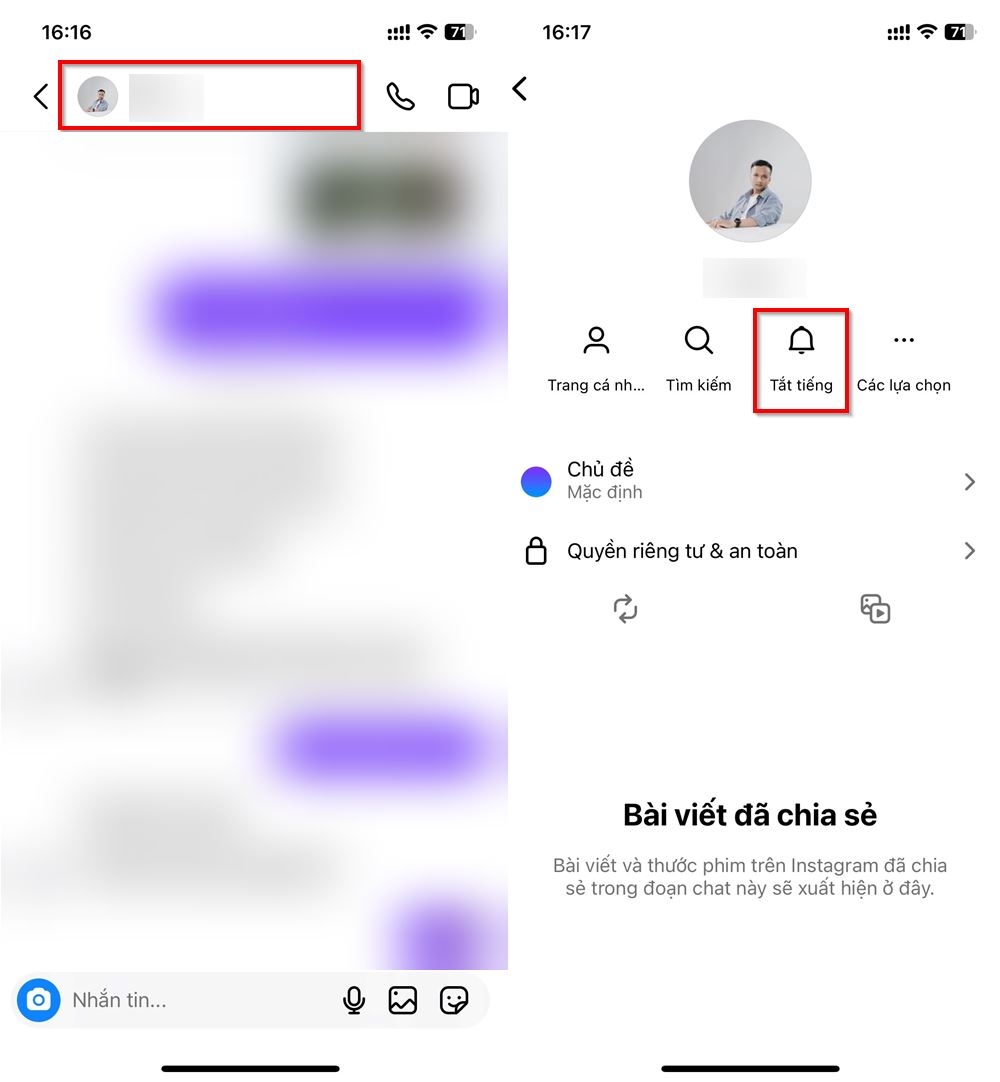 Cách tắt thông báo tin nhắn một tài khoản cụ thể trên Instagram 2