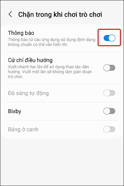 Cách chặn thông báo khi chơi game với ứng dụng Game Launcher - hình 4
