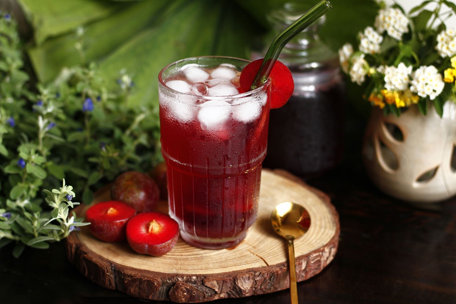 cách làm siro mận 7