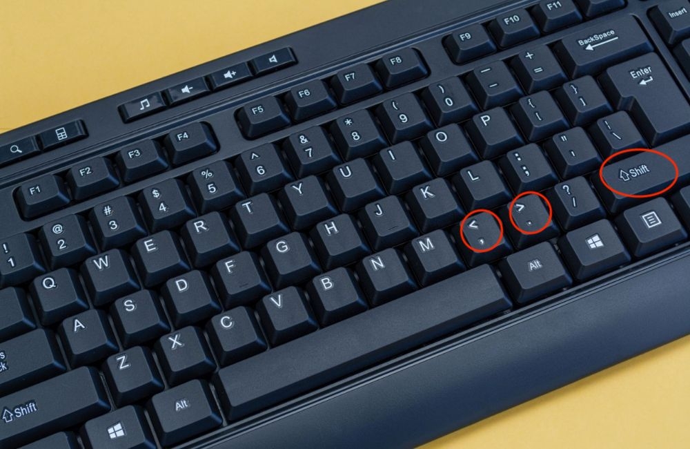 bấm dấu khác trong excel