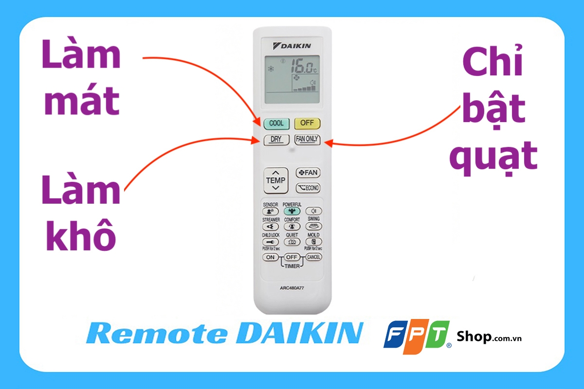 điều khiển điều hòa daikin - hình 4