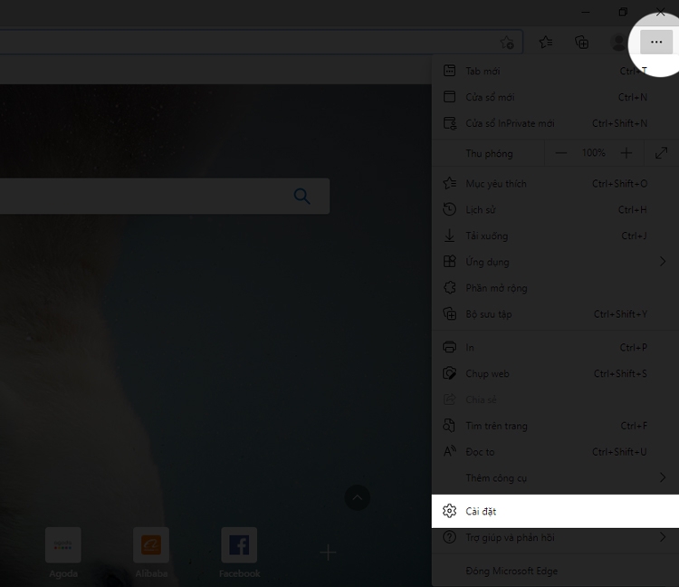 Cách đặt Google làm trang chủ với Microsoft Edge