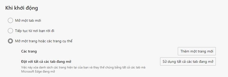 Cách đặt Google làm trang chủ với Microsoft Edge 5