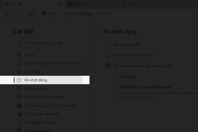 Cách đặt Google làm trang chủ với Microsoft Edge 4