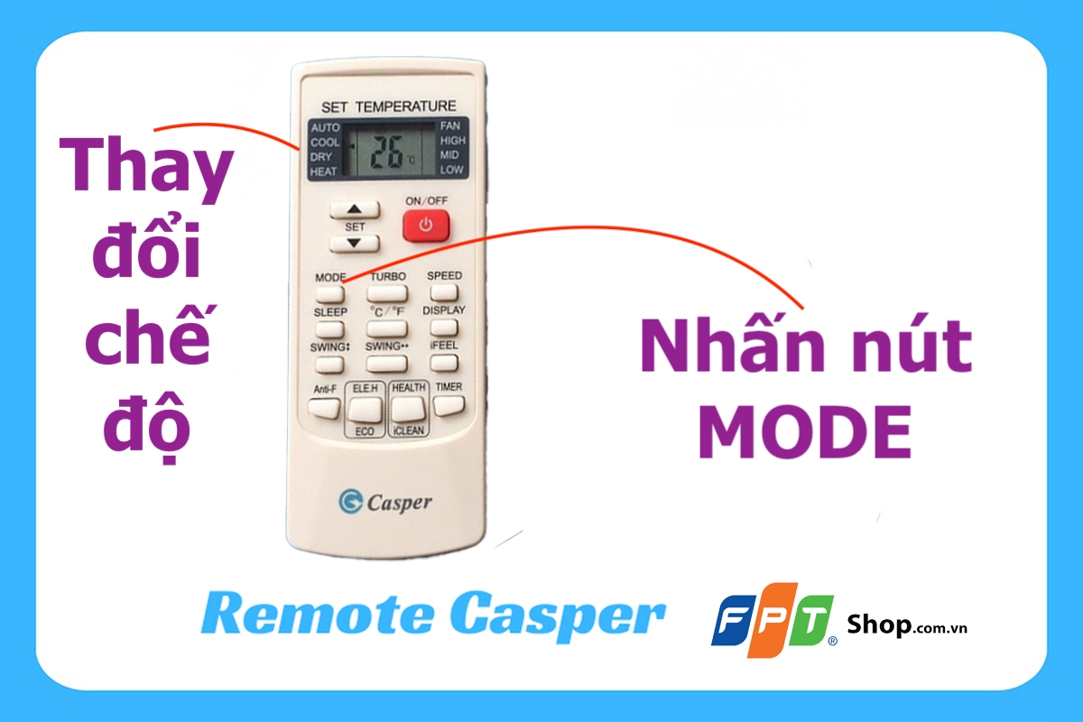 điều khiển điều hòa casper - hình 2