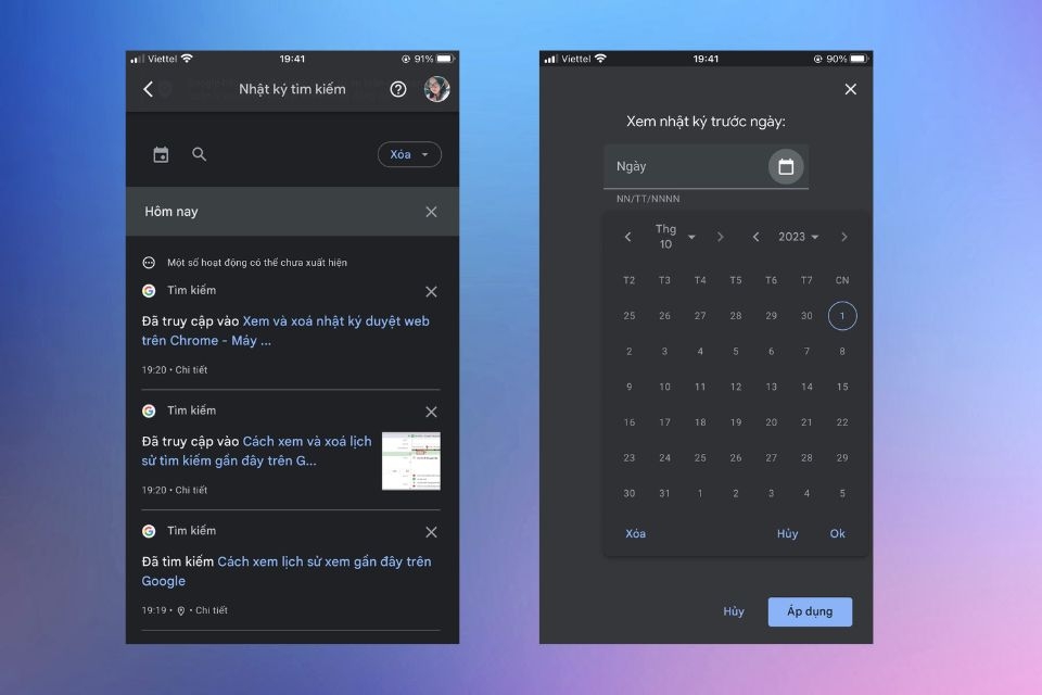 Lịch sử xem gần đây 2
