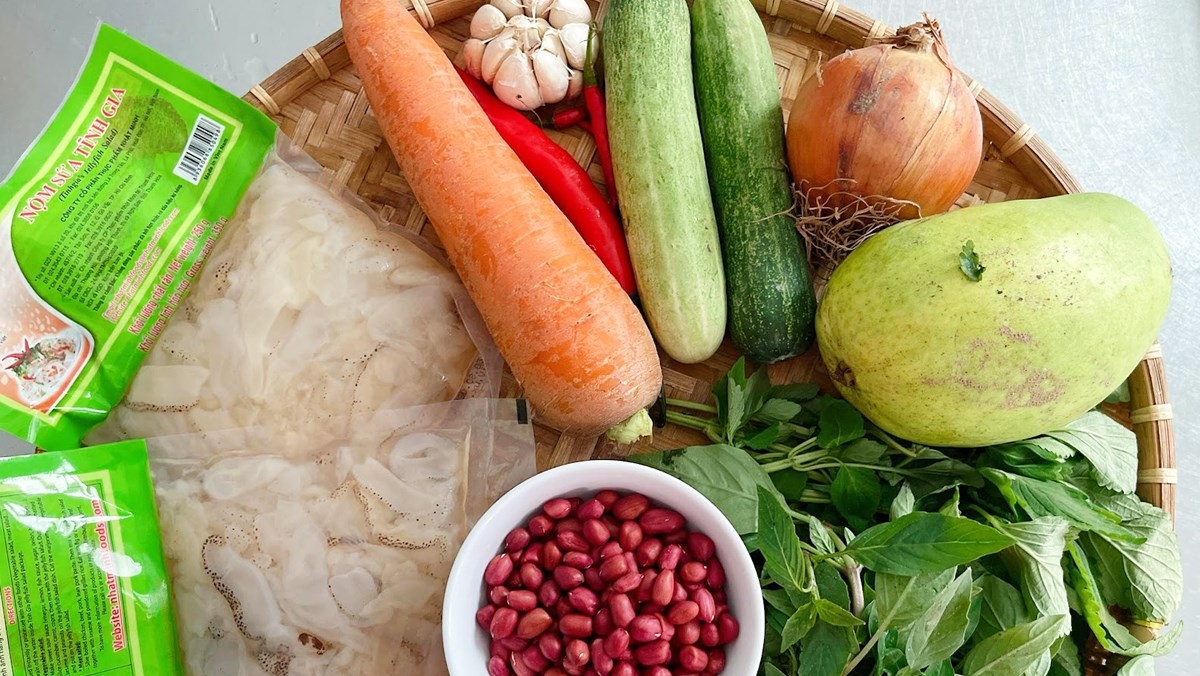 cách làm nộm sứa 4