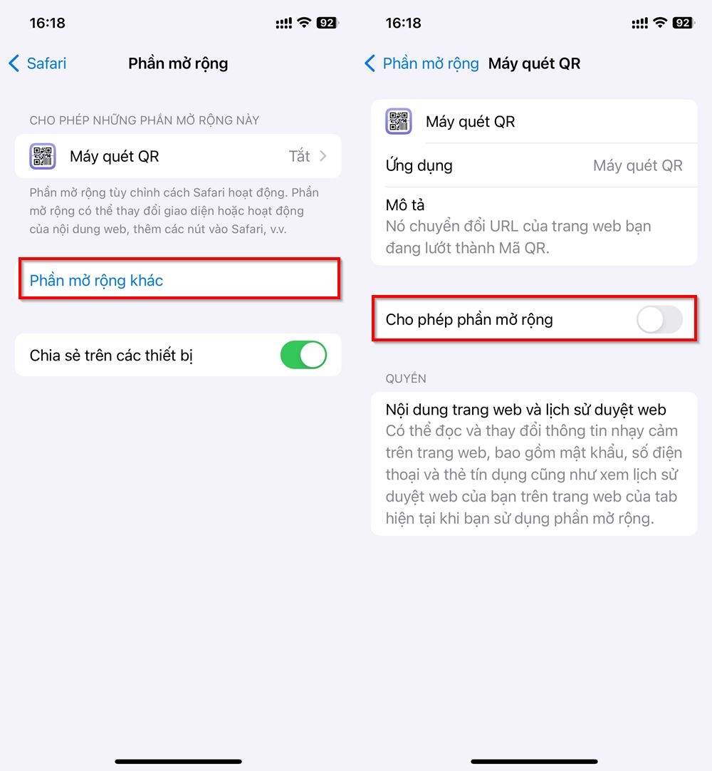 Cách sử dụng tiện ích mở rộng ở chế độ duyệt web ẩn danh trên Safari 3