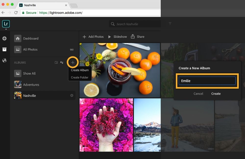 Lightroom online đầy đủ các tính năng