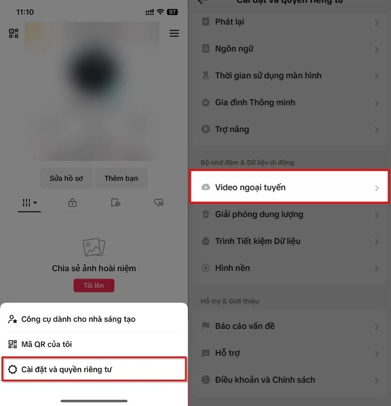 Cách xem TikTok offline 2