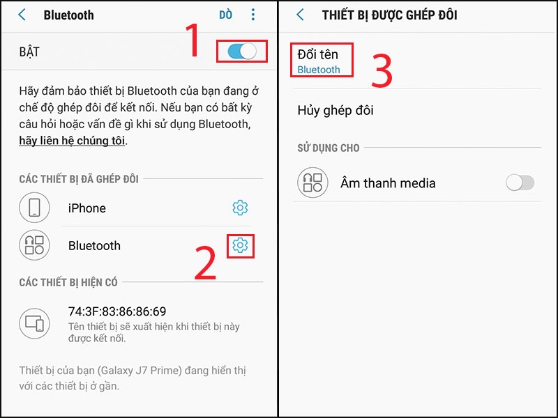 cách đổi tên tai nghe Bluetooth 4