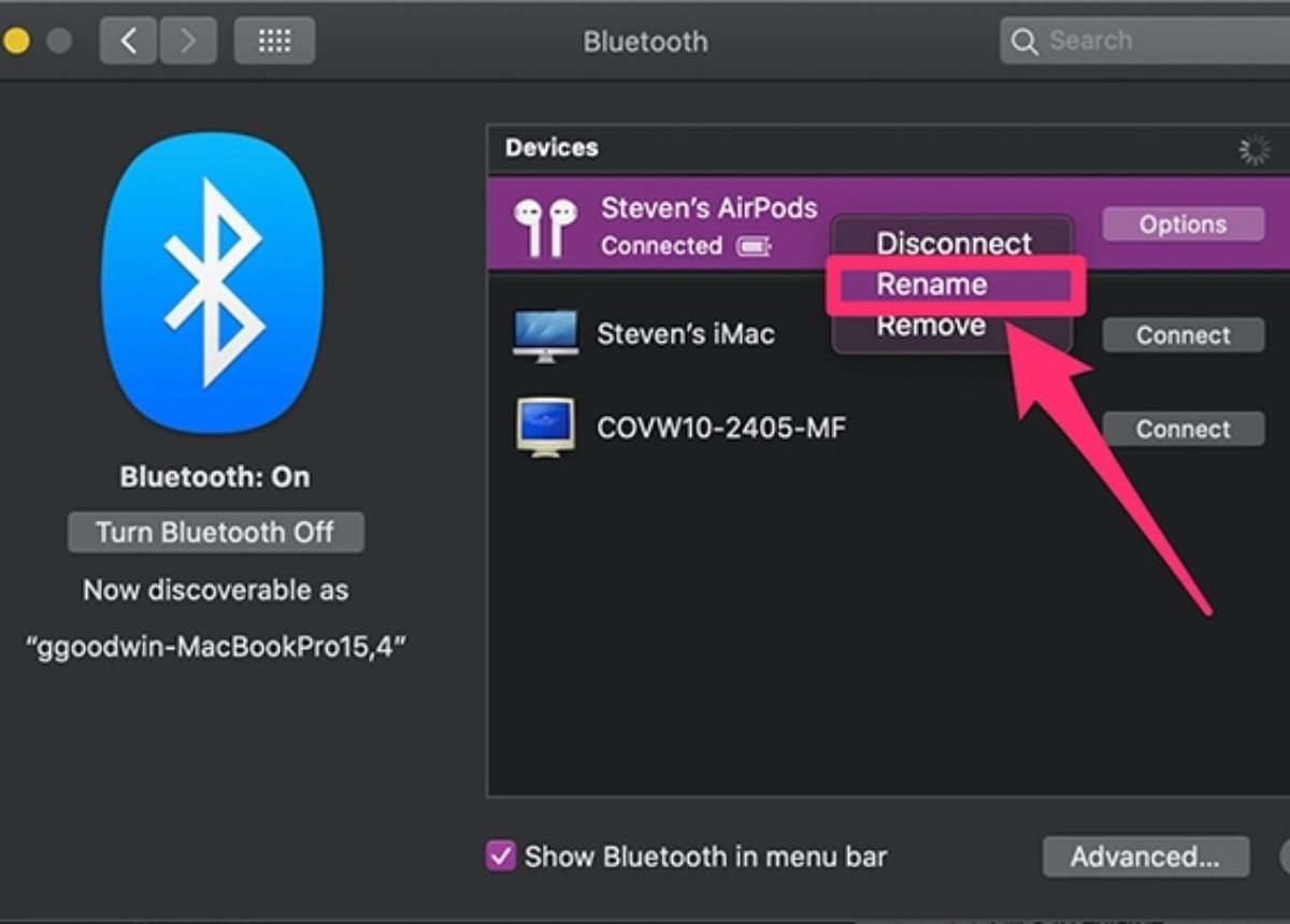 cách đổi tên tai nghe Bluetooth 6