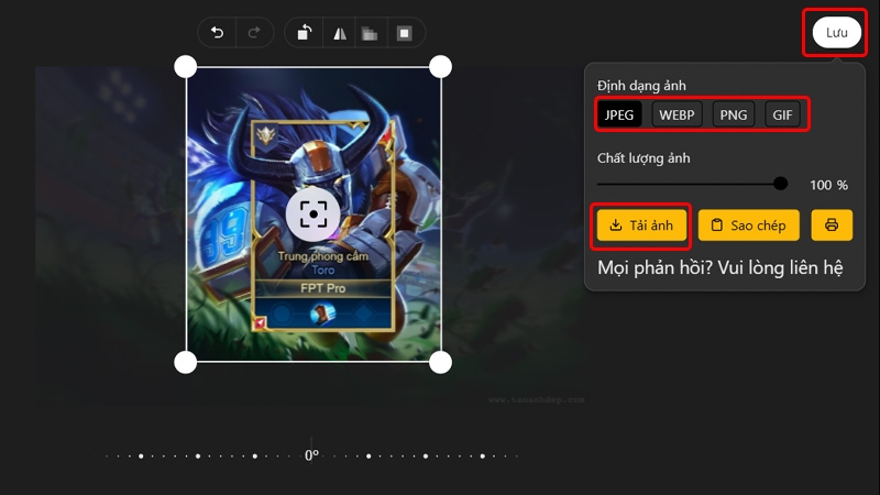 3 cách ghép ảnh tướng Liên Quân với khung Skin và khung Rank- hình 4