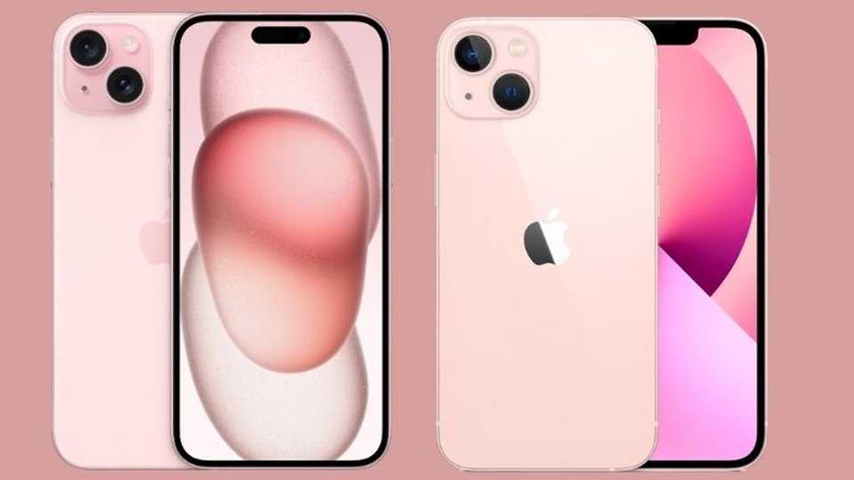 Màu hồng khác biệt giữa hai phiên bản iPhone