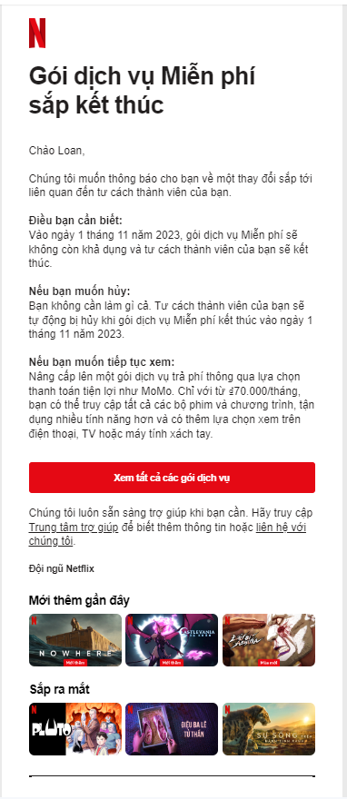 Netflix dừng gói xem miễn phí tại Việt Nam 1