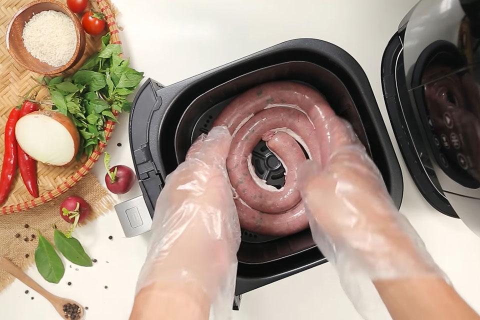 Nướng dồi sụn bằng nồi chiên không dầu - Ảnh 09