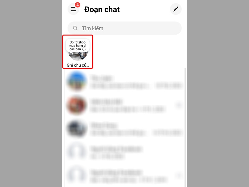Tính năng ghi chú trong Messenger - hình 3