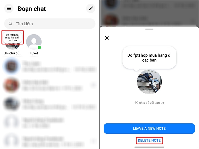 Tính năng ghi chú trong Messenger - hình 4