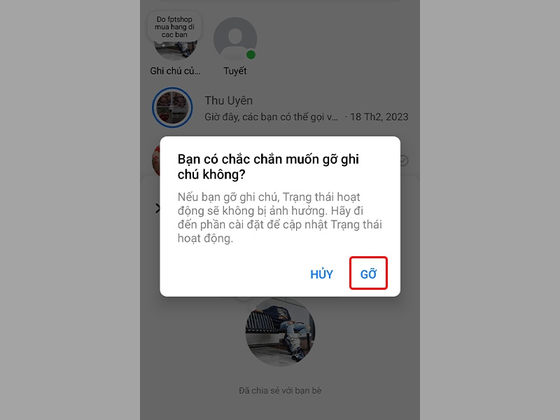 Tính năng ghi chú trong Messenger - hình 5