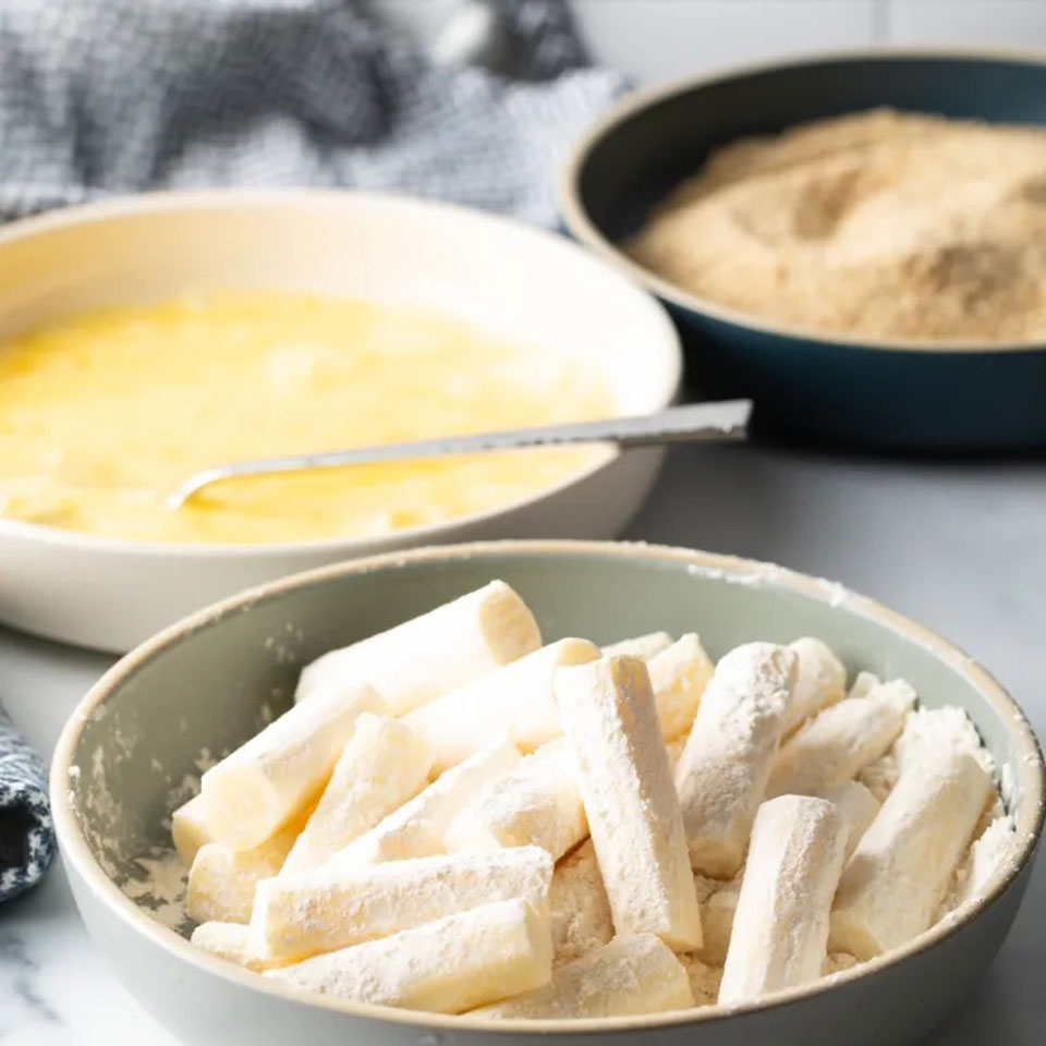 chiên phô mai que bằng nồi chiên không dầu (Ảnh 4)