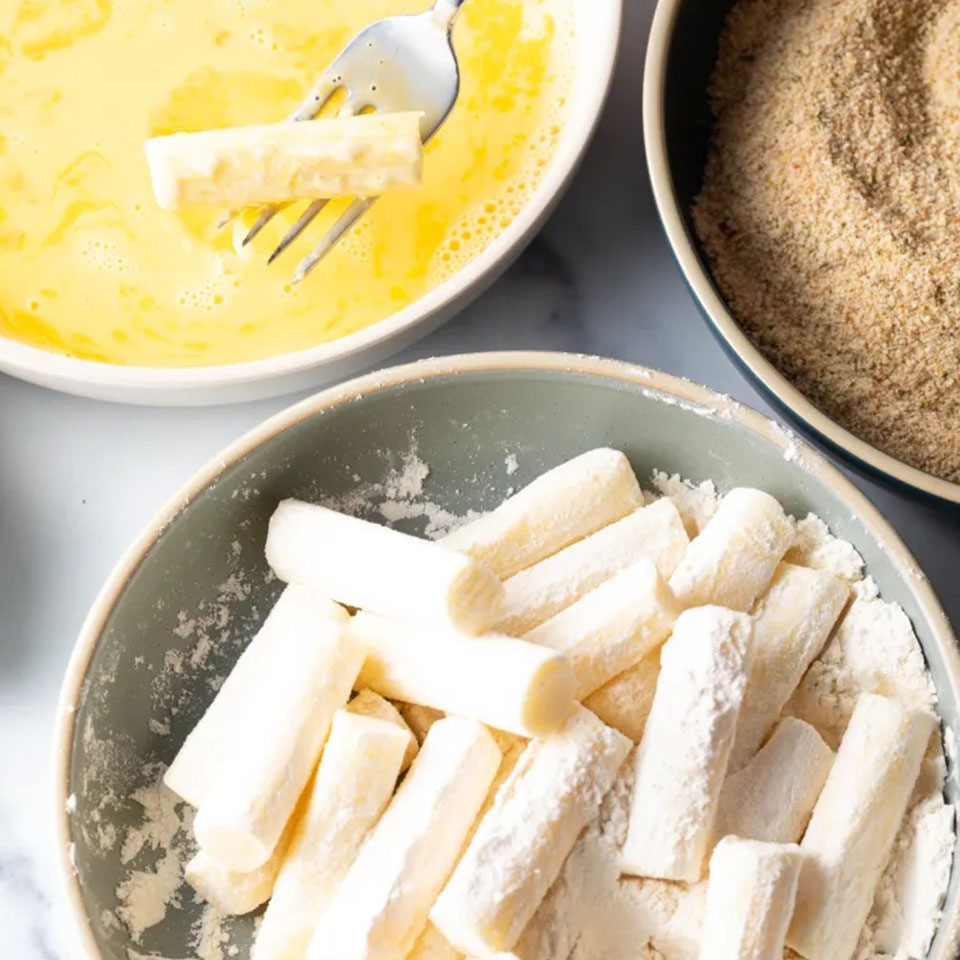 chiên phô mai que bằng nồi chiên không dầu (Ảnh 5)