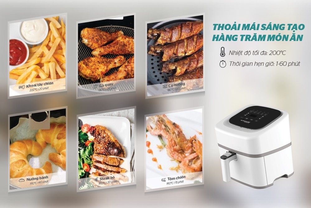 So sánh nồi chiên không dầu Sunhouse và Kalite (ảnh 5)