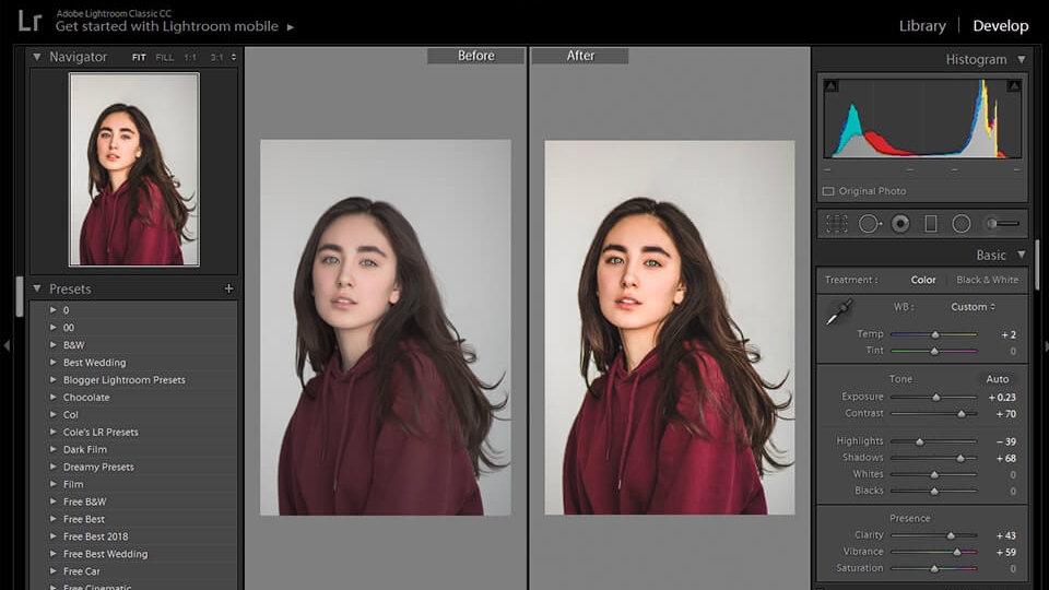 Chỉnh ảnh bằng Lightroom tạo cảm giác không gian cho bức ảnh