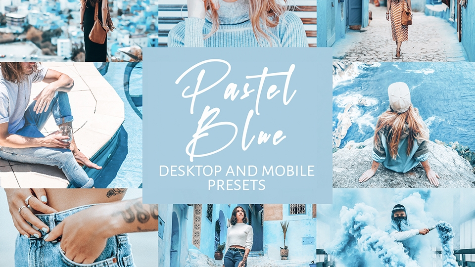 Màu Lightroom xanh pastel