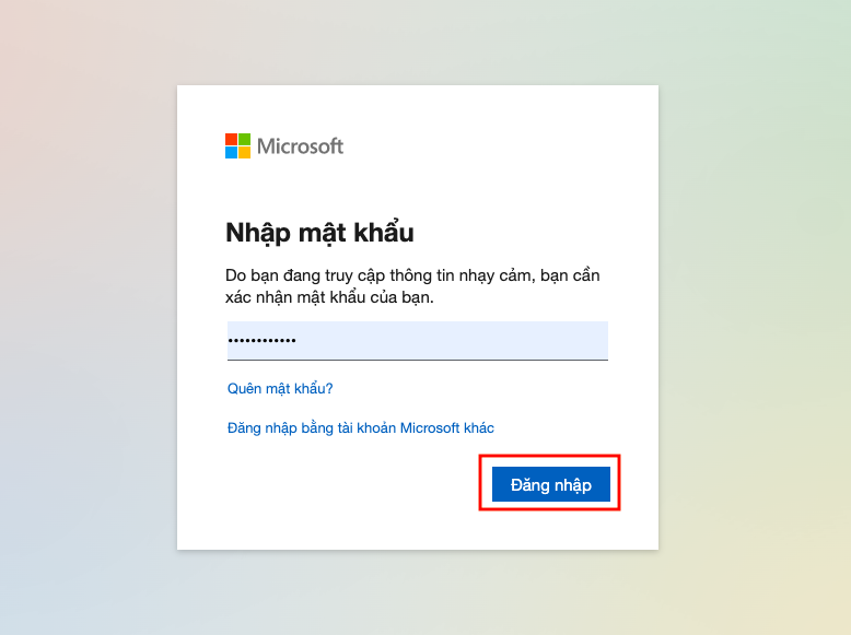 Cách truy cập và đăng nhập Excel Web