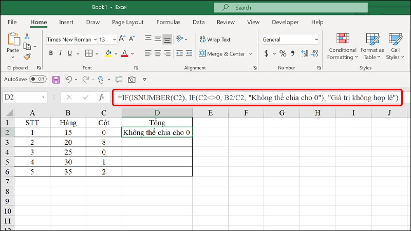 Cách khắc phục lỗi&nbsp;#DIV/0! - hình 4