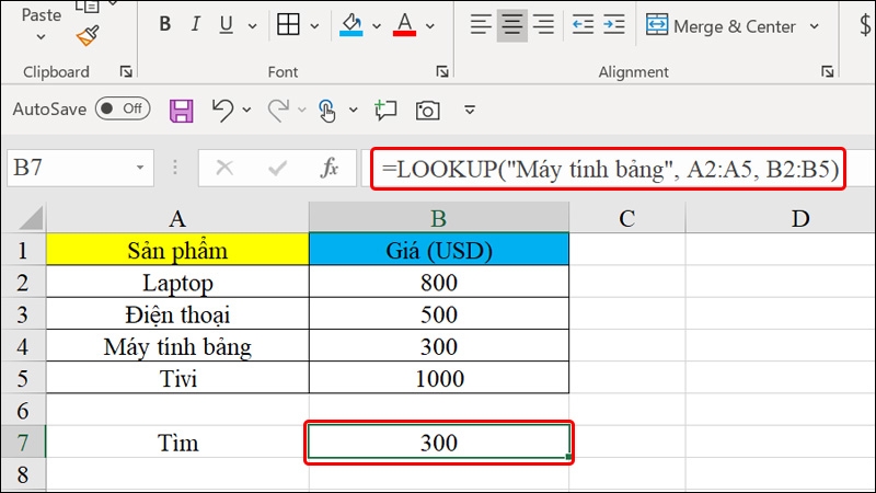 Cách sử dụng hàm LOOKUP - hình 5