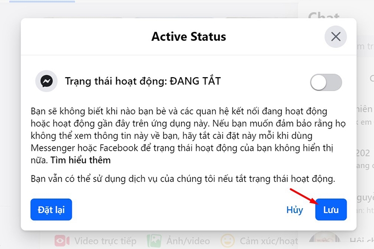 tắt trạng thái online trên Facebook - ảnh 5