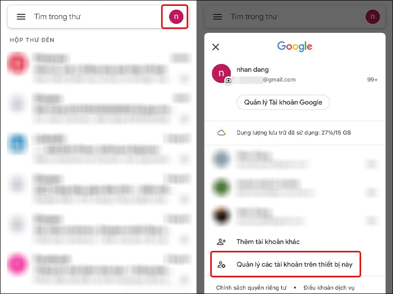 đăng xuất gmail trên máy tính, điện thoại - hình 6