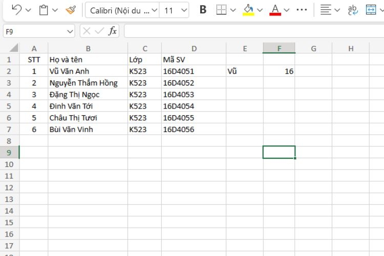 Kết hợp hàm LEFT với hàm LEN
