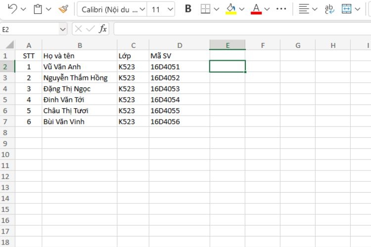 Cách sử dụng hàm LEFT cơ bản - Bước 2