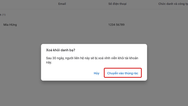 Cách xem và xóa danh bạ Gmail - hình 13